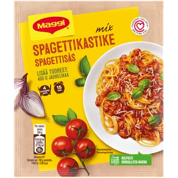 Maggi mix spagettikastme koostisosad 64g