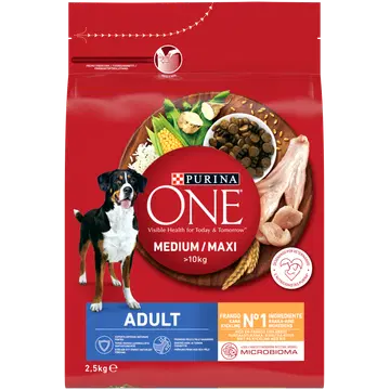 Purina One täissööt koertele kana ja riisiga 2,5 kg