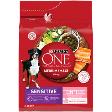 Purina One Sensitive täissööt koertele lõhega 2,5kg