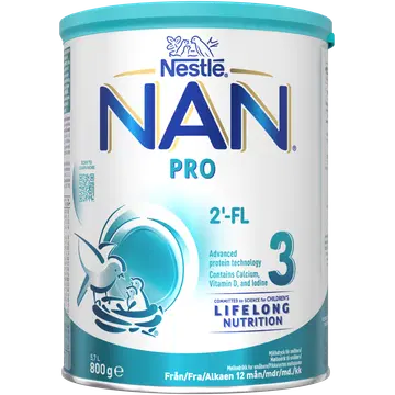 Nestle Nan Pro 3 jätkupiimasegu 800g, alates 12-elukuust