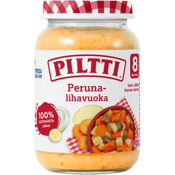 Piltti kartuli-lihapada lastetoit 190 g, alates 8-elukuust