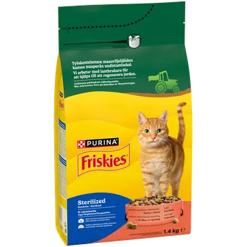 Friskies kuivtoit steriliseeritud kassidele 1,4kg