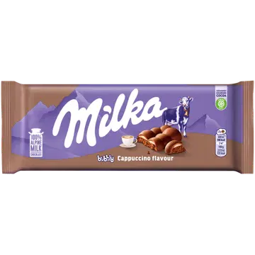 Milka piimašokolaad Bubbly cappuccino 97g