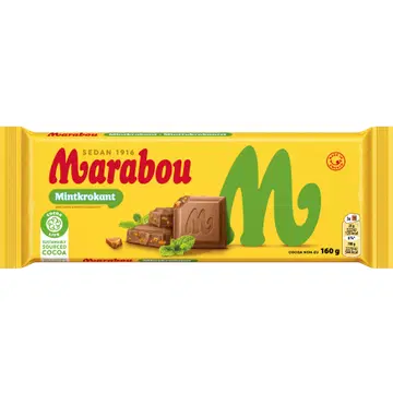 Marabou šokolaad piparmündikaramelliga, 160 g