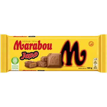 Marabou Japp šokolaaditahvel, 160 g
