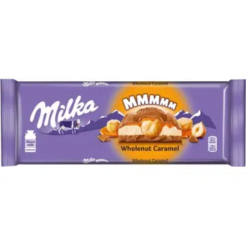 Milka Toffee tervete pähklitega piimašokolaad 300 g