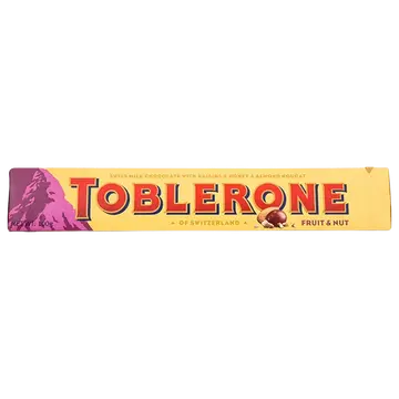 Toblerone piimašokolaad puuvilja ja pähklitega 100g