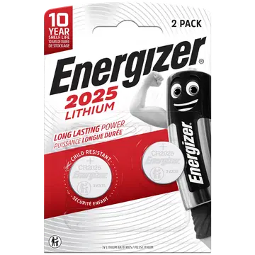 Energizer liitiumpatarei CR2025 3V 2 tk