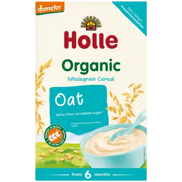 Holle täistera kaerahelbepuder 250 g, öko, alates 6-elukuust
