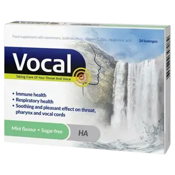 Vocal Mint imemistabletid hüaluroonhappega 24 tk