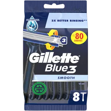 Gillette Blue3 Smooth ühekordsed raseerijad 8tk