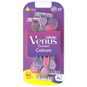 Gillette Venus 3 raseerija Colors 3-tera 4tk