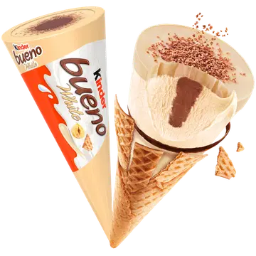 Kinder Bueno White Jäätis vahvlikoonuses 90 ml