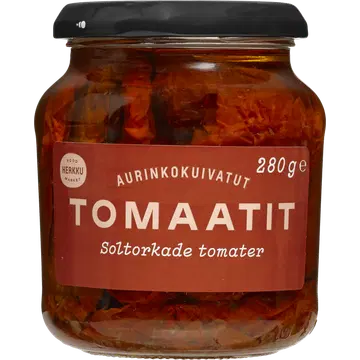 Herkku päikesekuivatatud tomatid oliiviõlis 280 g