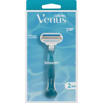 Raseerija Venus Gillette +2 varutera Smooth3 3-teraline