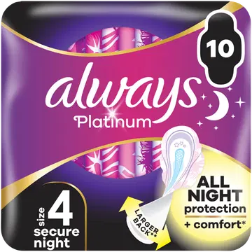 Always Hügieeniside Platinum Night S4 10tk