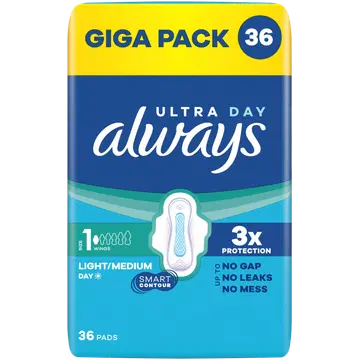 Always Ultra Normal 1 hügieeniside 36 tk