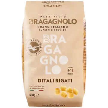 Bragagnolo 838 väike torumakaron Ditali Rigati 500g