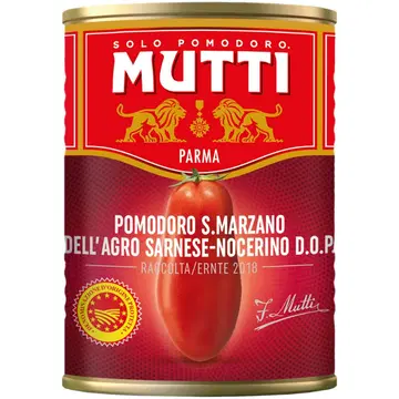 Mutti san marzano terved kooritud tomatid 400 g