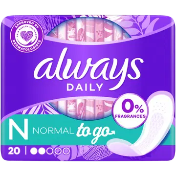 Always Dailies hügieeniside To Go Normal 20tk