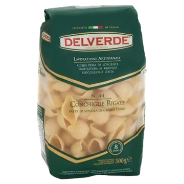 Delverde pasta conchiglie rigate nr 44 500 g