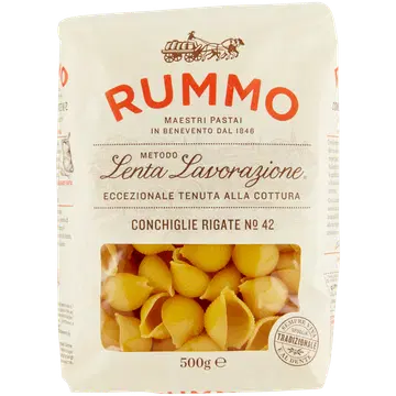 Rummo Conchiglie Rigate Pasta # 42, 500 g
