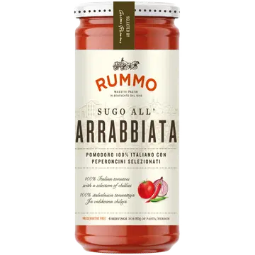 Rummo sugo al arrabiata pastakaste 340 g