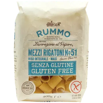 Rummo Mezzi gluteenivaba pasta rigatoni nr 51 400 g
