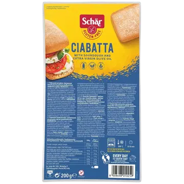 Schär Ciabatta Eelküpsetatud, Gluteenita 200 G