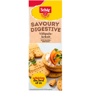 Schäri gluteenivabad soolased digestive küpsised, 160g