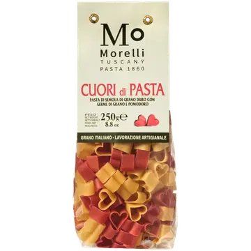 Morelli tomati ja nisuidu pasta, südamed 250g