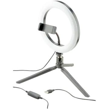 Selfie‑rõngasvalgusti statiiviga Cellularline Ring Tripod