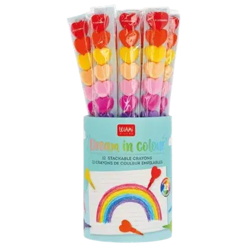Legami värvikriidid tornis dream in color 12 tk, süda
