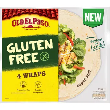 Old El Paso gluteenivabad tortillad 215 g/4 tk