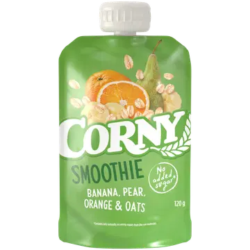 Corny banaani-pirni-apelsini-kaerasmuuti 120 g vegan