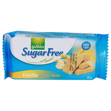 Gullon suhkruvabad vaniljevahvlid 60 g