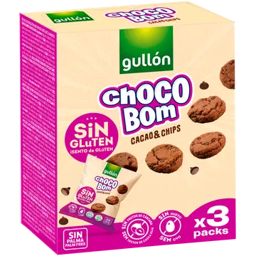 Gullon gluteenivaba mini šokolaadiküpsis šokolaaditükkidega 120g