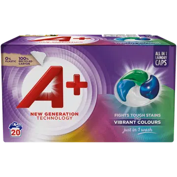 Pesukapslid A+ Color Active4 20tk