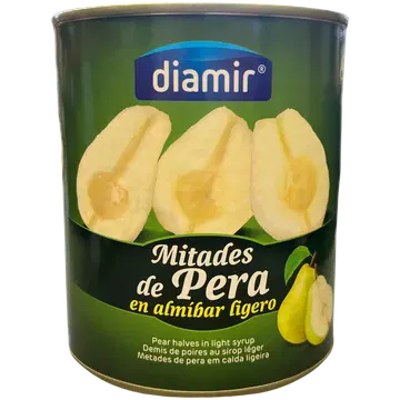 Diamir poolikud pirnid kerges siirupis 840gr