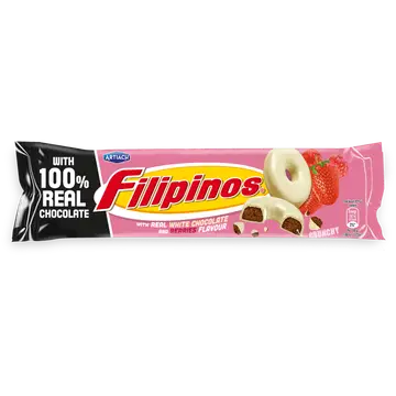 Filipinos  valge šokolaadi biskviit marja maitsega 118g