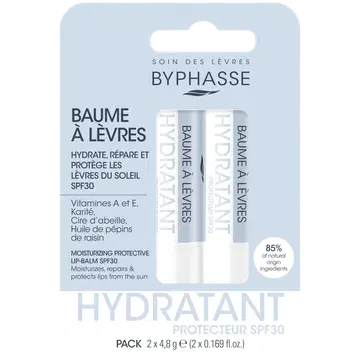 Huulepalsam byphasse kaitsev spf30 2tk