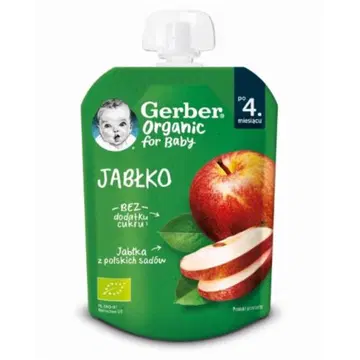 GERBER õunapüree, orgaaniline, 4k, 80 g