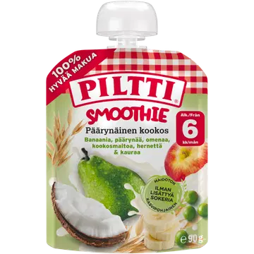 Piltti Smuuti pirn kookos 6k 90g