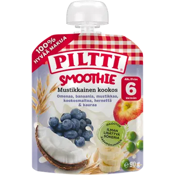 Piltti Smuuti mustikas kookos 6k 90g