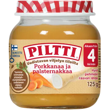 Piltti 125g porg-pastinaagi püree 4k