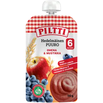 Piltti puder õuna-mustika 6k 110g
