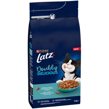 Latz Doubly Delicious lõhe&kalaga kuivtoit kassidele 2kg