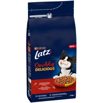 Latz Doubly Delicious veise&kanaga kuivtoit kassidele 2kg