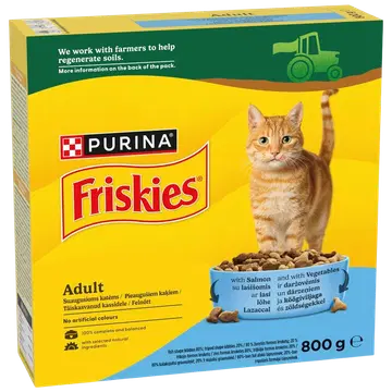 Friskies kuiv kassitoit lõhe ja juurviljad 800g