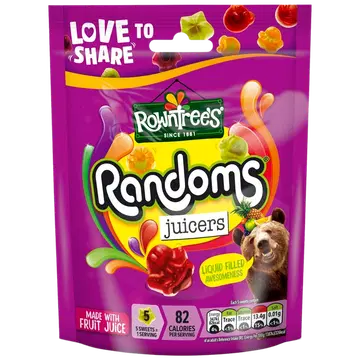Rowntrees Randoms kummikommid Juicers 140g